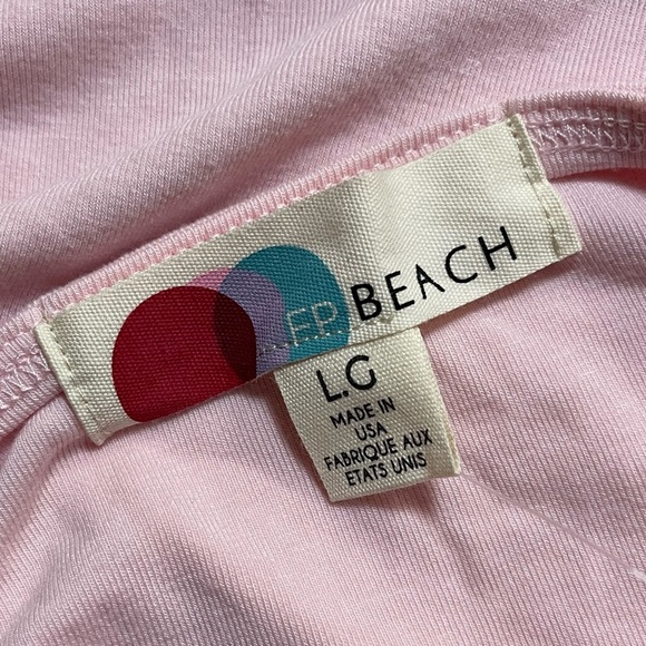 Free People Beach Rosalia Low Back Mini Dress in Pink Chalk Size Large NWT - Picture 7 of 12